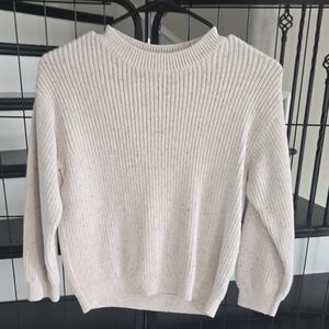 H&M Cream Ribbed Kids Sweater